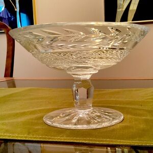 Waterford Crystal Glandore compote footed candy dish.